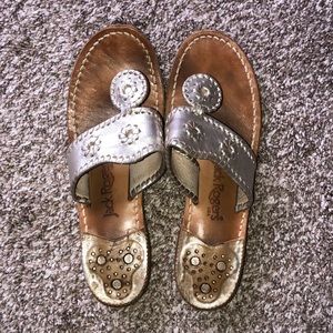 Metallic Jack Rogers Sandals